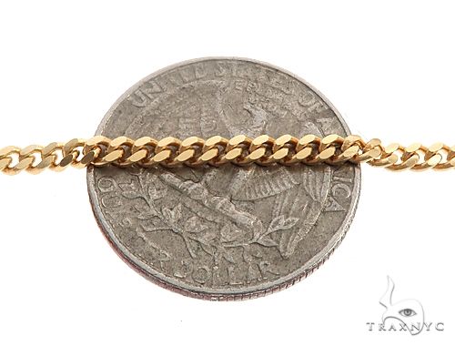 14K Gold miami cuban chain, 2.5 mm, photo 4 of 6