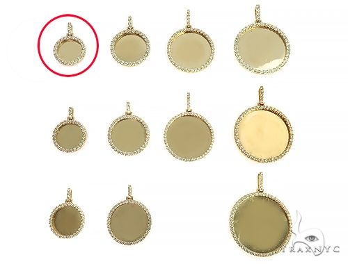 14K Yellow Gold Sweet Memories Collection Mini Diamond Photo Pendant, photo 8 of 8