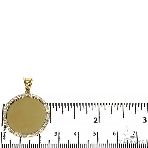 14K Yellow Gold Sweet Memories Collection Diamond Photo Pendant, photo 5 of 6