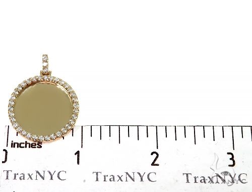 14K Yellow Gold Sweet Memories Collection Medium Diamond Photo Pendant, photo 6 of 8