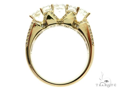 14K Yellow Gold TraxNYC 5-Stone Diamond Ring, photo 5 of 7