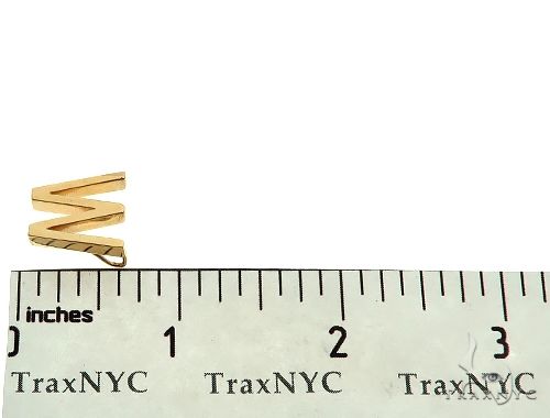 14K Gold W Initial Pendant, photo 7 of 7