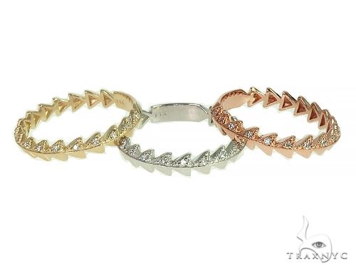 14K Yellow, or White Gold Diamond Fashion Ring 66127 - Image 5
