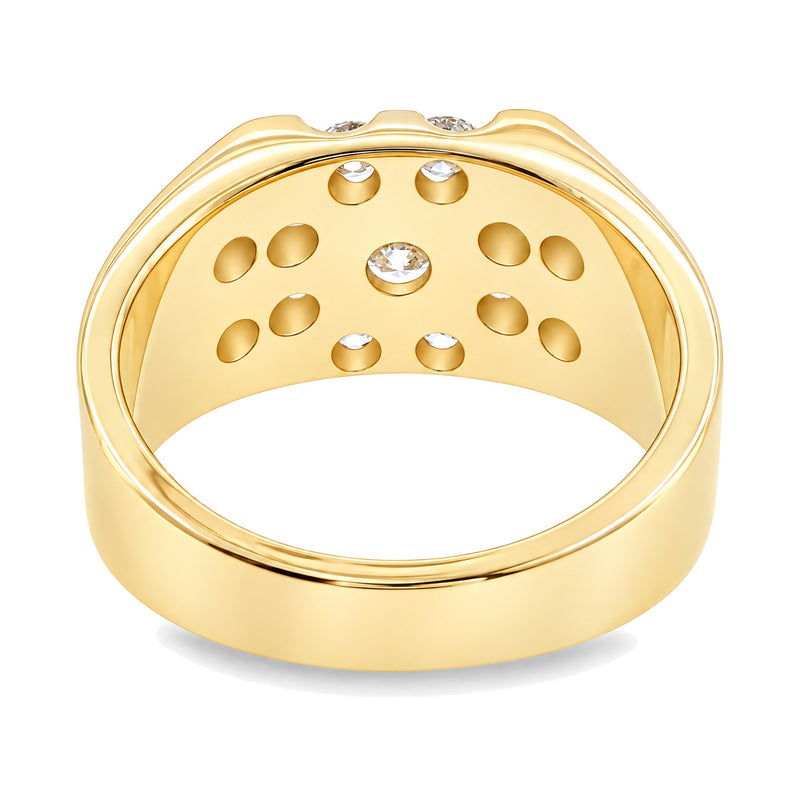 14K Gold Channel Diamond Ring, view 8