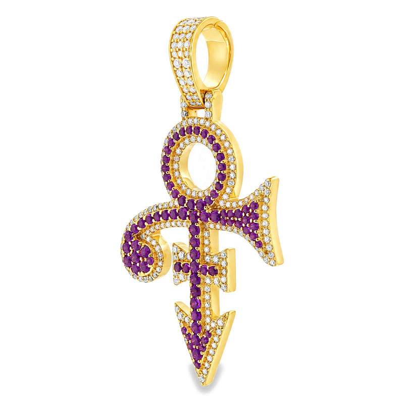 14K Gold Custom Made Diamond Pendant, view 5