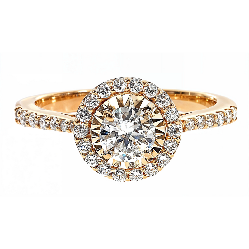 14K Gold Diamond Engagement Ring, photo 2 of 6