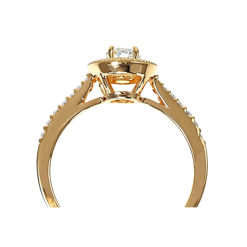 14K Gold Diamond Engagement Ring, photo 5 of 6