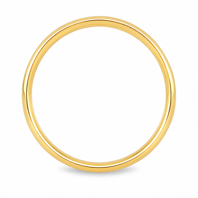 14K Gold Men's Wedding Band, view 6