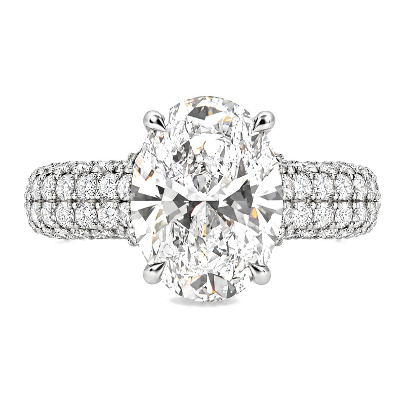 14K Gold Vivienne Oval Lab-Grown Diamond Engagement Ring
