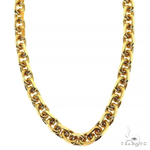 14Kゴールド 14k Yellow Gold Solid Cable Link 4.5mm 20 inches 68151 | TraxNYC