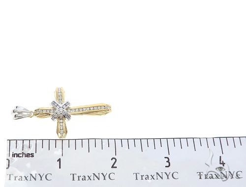 14k Two Tone Designer DX Cross, photo 7 of 7