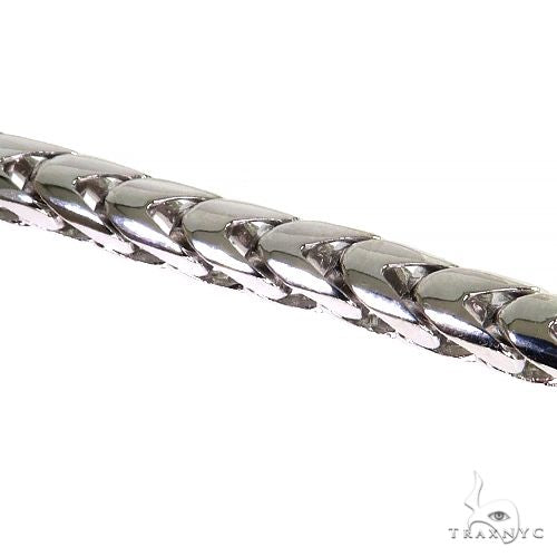 14k White Gold Solid Franco Bracelet 8.5 Inches 5.5mm, photo 3 of 5