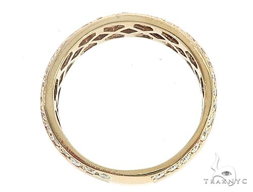 14k Yellow Gold Diamond Ring Wedding Band, photo 4 of 5