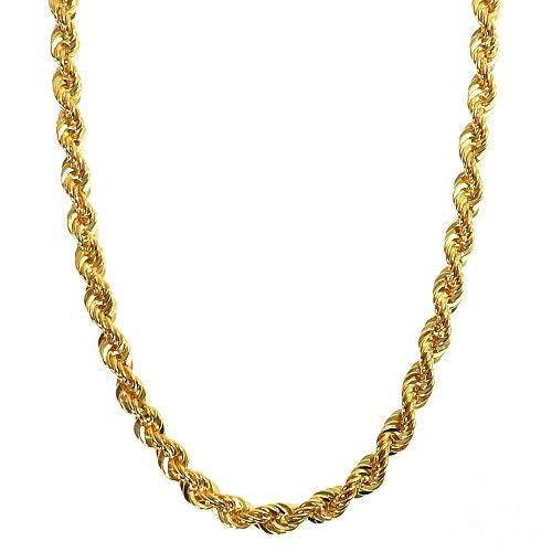 10k Yellow Gold Solid Rope chain 2.7mm 24 inches 70544 - Image 1