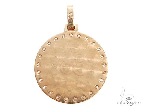 14k Yellow Gold Diamond Photo Pendant, photo 3 of 7
