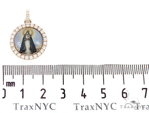 14k Yellow Gold Diamond Photo Pendant, photo 6 of 7