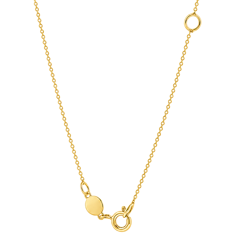 14k Gold Ribbon Necklace, view 4