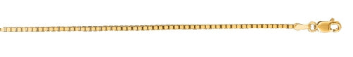 14k Yellow Gold 1.4mm 24 Inches Shiny Classic Box Chain 38117