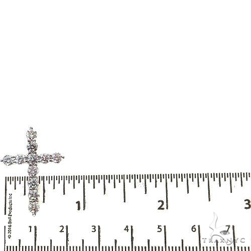 14K Gold 15 Pointer Diamond Cross Pendant (Lab), photo 5 of 6