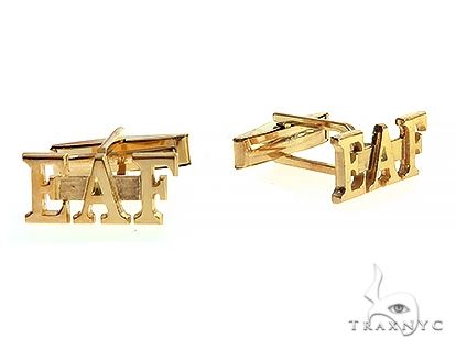 18K Custom Made Cufflinks 66322 - Image 2