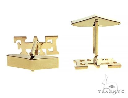 18K Custom Made Cufflinks 66322 - Image 4