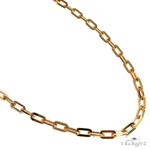 18K Gold Anchor Cable Link Chain 19 Inches 5mm 1819 | TraxNYC