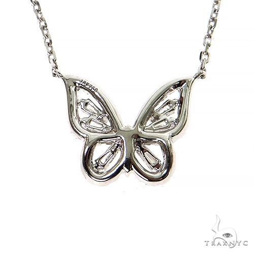 18K Gold Baguette Diamond Necklace 68514 - Image 4