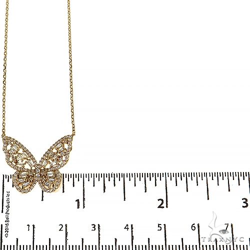 Diamond Butterfly Necklace 68507 - Image 5