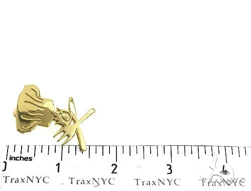 18K Gold Custom Made Chef Hat With Flames Pendant 66325 - Image 6