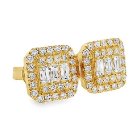 18K Gold Diamond Earrings, photo 2 of 9