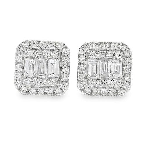 18K Gold Diamond Earrings, photo 3 of 9