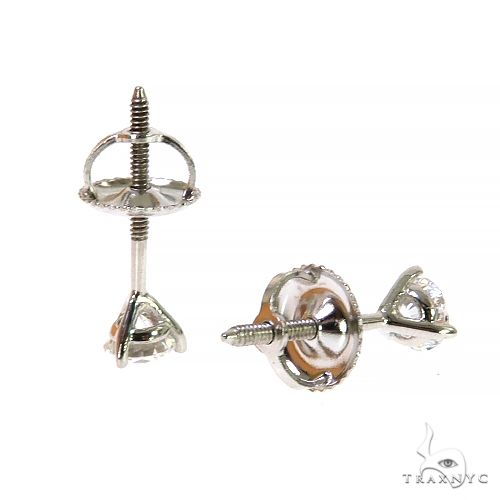 18K Gold 25 Pointer Lab Diamond Stud Earrings, photo 3 of 4