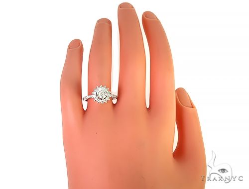 18K White Gold Engagement Diamond Ring 66247 - Image 6