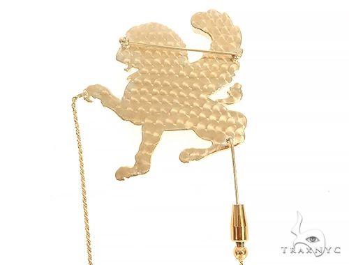 18K Yellow Gold Custom Brooch, photo 3 of 11