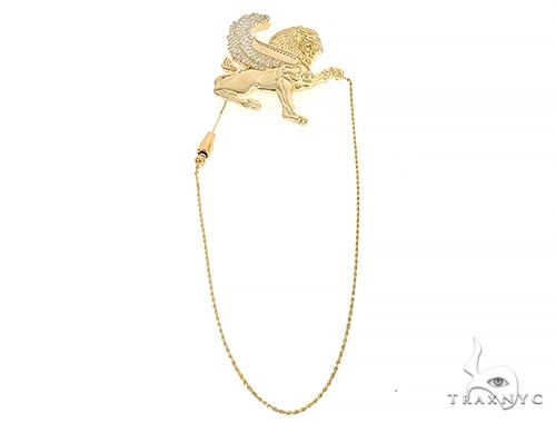 18K Yellow Gold Custom Brooch, photo 6 of 11