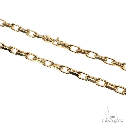 18K Yellow Gold Solid Cable Anchor Link Chain 30 Inches 4.6mm 67157 - Image 2
