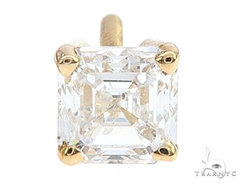 18K Gold 1 Ctw Asscher-Cut Diamond Studs (Natural), photo 5 of 6