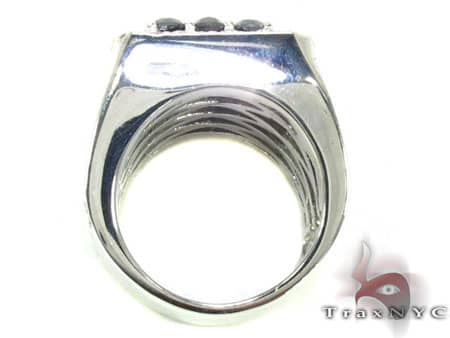 10K White Gold Black and White 5.9 Ctw Diamond Premiere Ring, view 7
