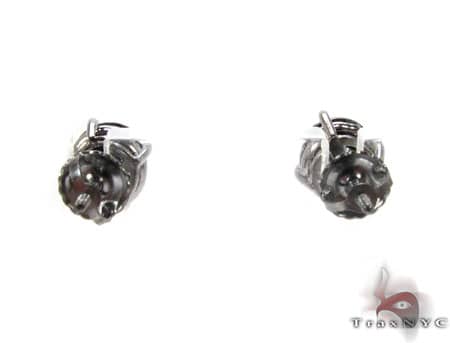 14K Gold Royal Black Diamond Earrings, photo 4 of 5