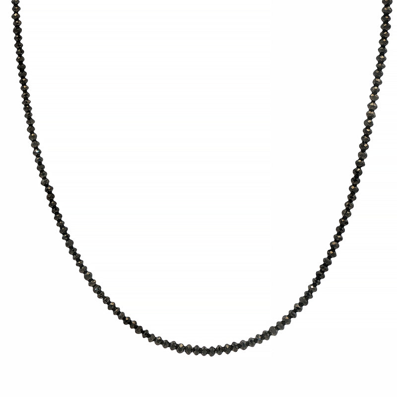 Black Diamond black bead chain necklace with a sleek, polished finish, 70924 variant