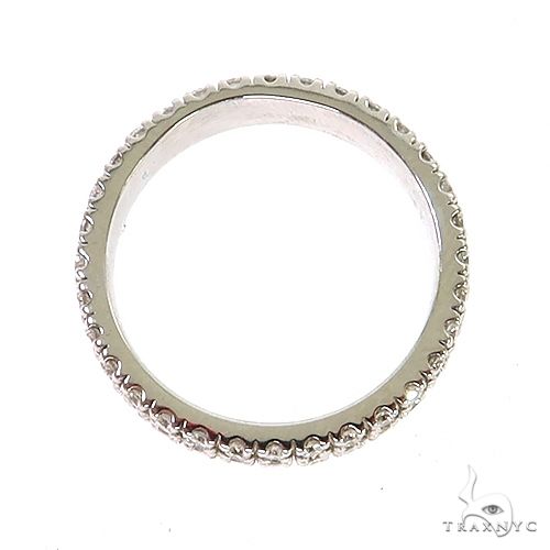 18K Gold 2 Row Diamond Eternity Wedding Band (Lab), photo 3 of 4