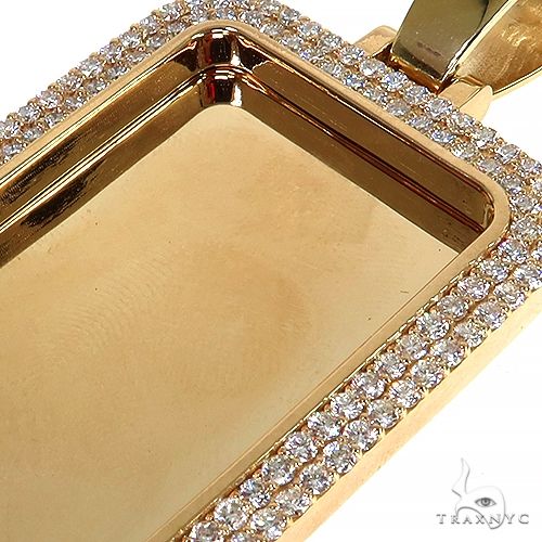 2 Row Diamond Frame Photo Pendant 68045 - Image 3