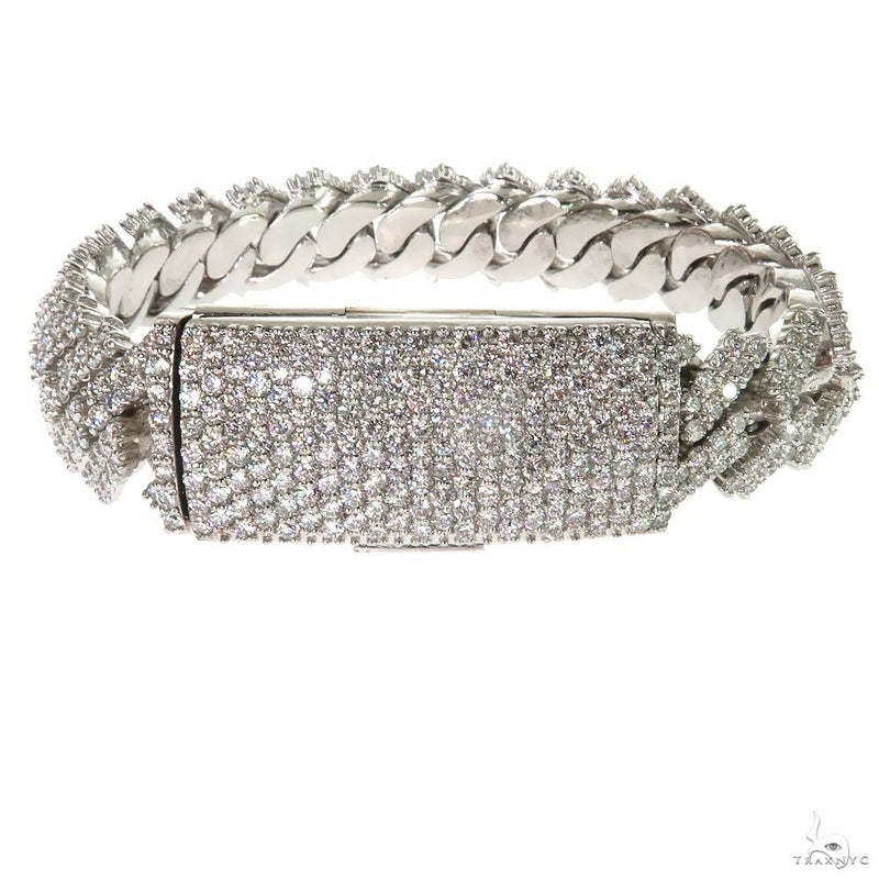 14K Gold 2 Row Lab-Grown Diamond Miami Cuban Bracelet, photo 2 of 7
