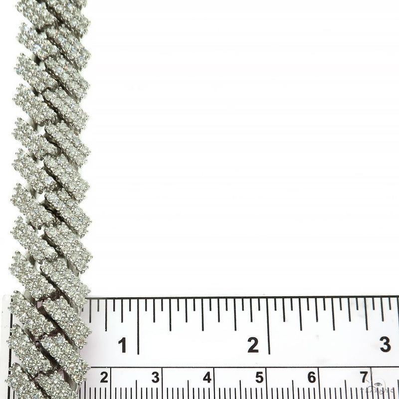 14K Gold 2 Row Lab-Grown Diamond Miami Cuban Bracelet, photo 6 of 7