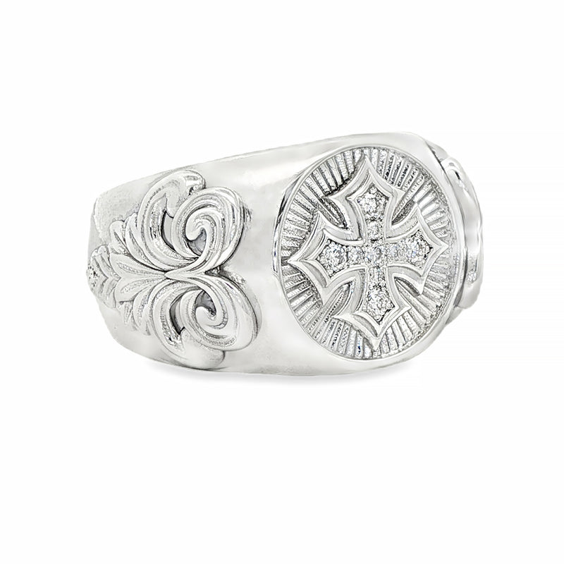 .925 Silver Cross Ring, photo 2 of 6