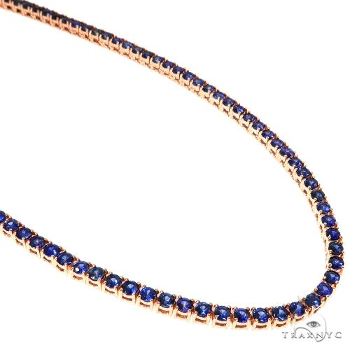 14K Gold tennis chain, 4 mm, photo 2 of 5