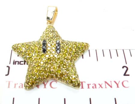 Super Mario Bros Star Yellow Color Diamond Pendant 20121 - Image 7