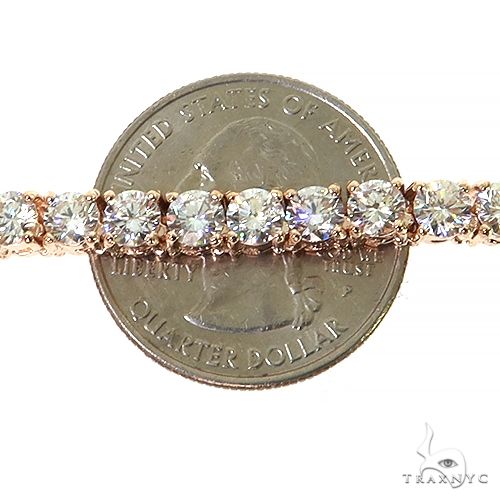 14K Gold 25 Pointer Diamond Tennis Necklace (Lab), photo 6 of 7