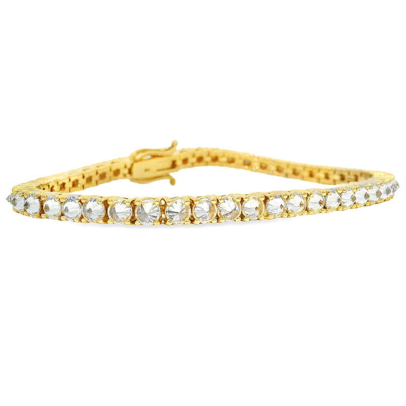 14K Gold 25 Pt Upside Down Lab Diamond Tennis Bracelet, photo 2 of 9