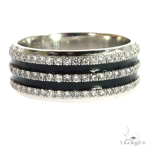 3 Row Diamond Eternity Ring 69058 | TraxNYC